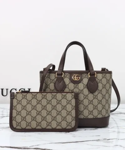 GUCCI OPHIDIA SMALL GG TOTE BAG