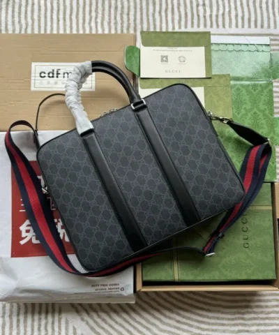 Replica Gucci GG Black Briefcase