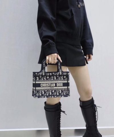 Replica Dior Tote Book Mini Cd Black
