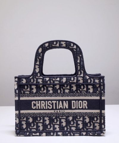 Replica Dior Tote Book Mini Cd Black
