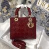 Replica Lady Dior Large Red Patent