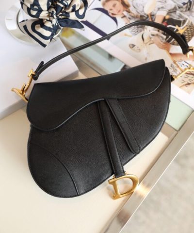 Replica Dior Saddle Bag Black