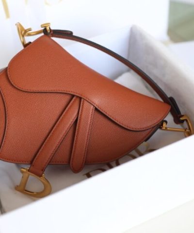 Replica Dior Saddle Bag Small Brown - 1:1 premium replica handbag