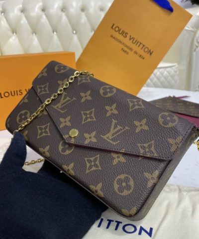 Replica Louis Vuitton Félicie Pochette Brown