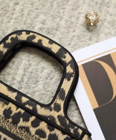 Replica Dior Tote Book Mini Leopard