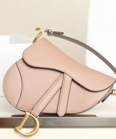 Replica Dior Saddle Bag Small Nude