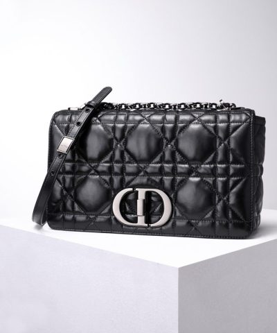 Replica Dior Caro Bag Diamond Black - top-grade luxury bag dupe