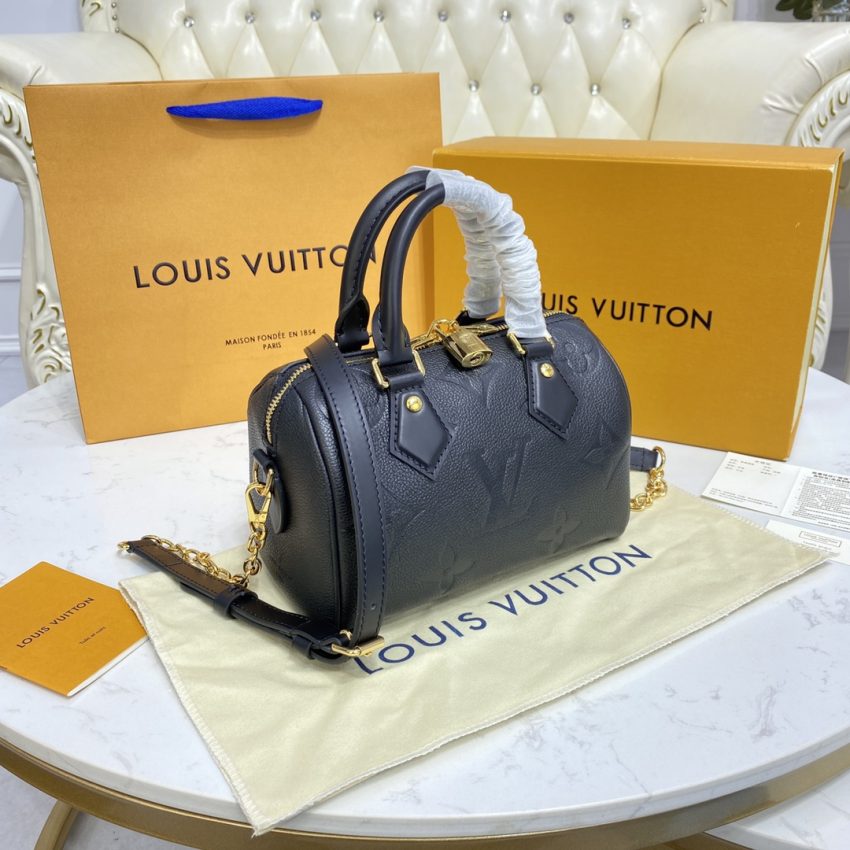 Replica Louis Vuitton Speedy Bandouliere 20 Full Black