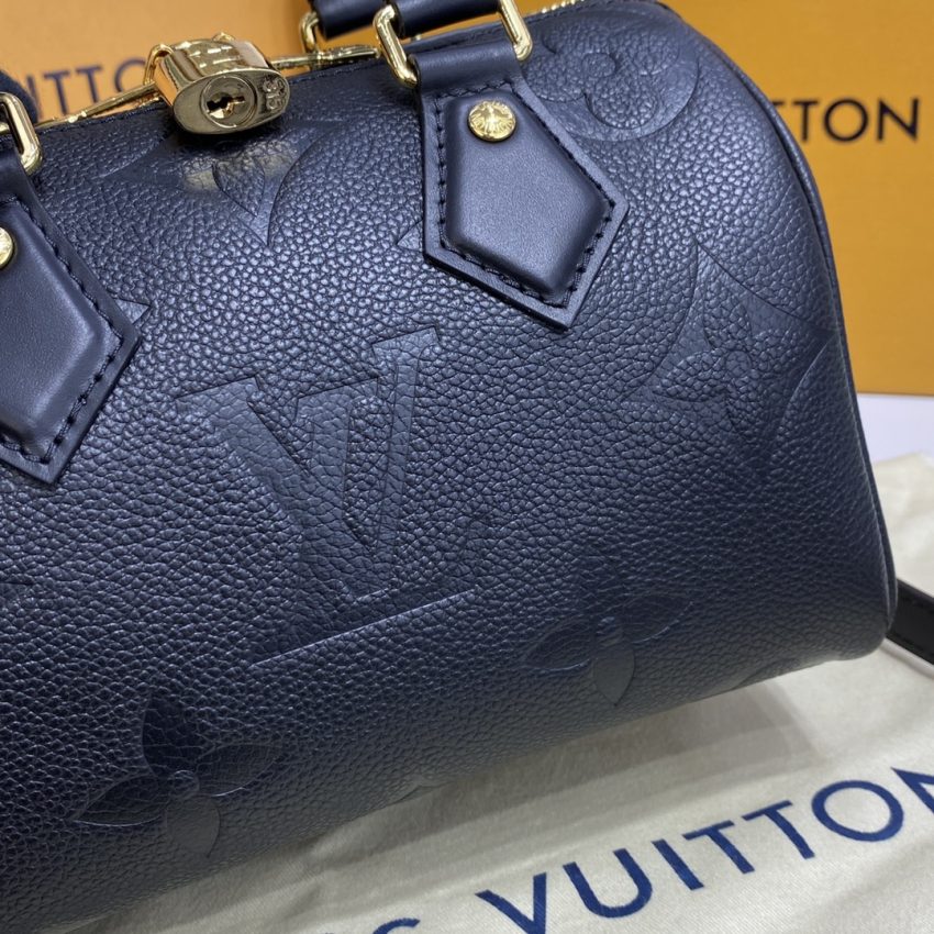 Replica Louis Vuitton Speedy Bandouliere 20 Full Black - top-grade luxury bag dupe
