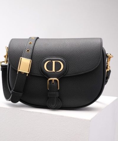 Replica Dior Bobby Black Grained