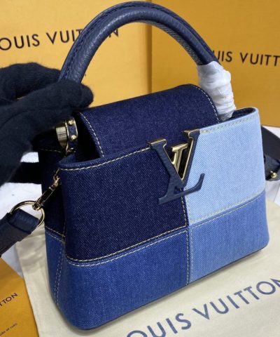 Replica Loius Vuitton Capucines Denim