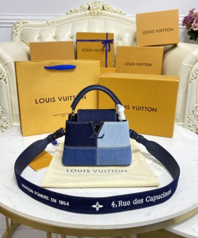 Replica Loius Vuitton Capucines Denim