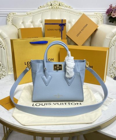 Replica Louis Vuitton On My Side PM Sky Blue - designer handbag clone