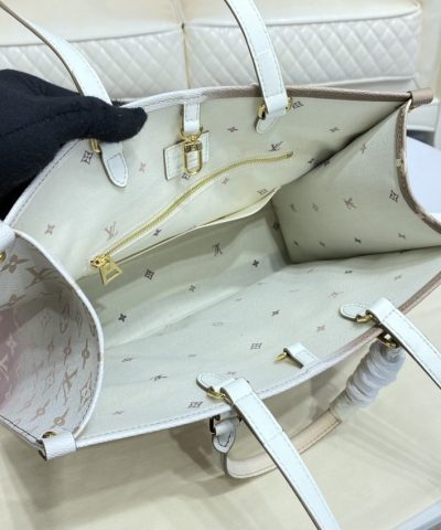 Replica LV Onthego Milk Tea - high-quality designer bag dupe