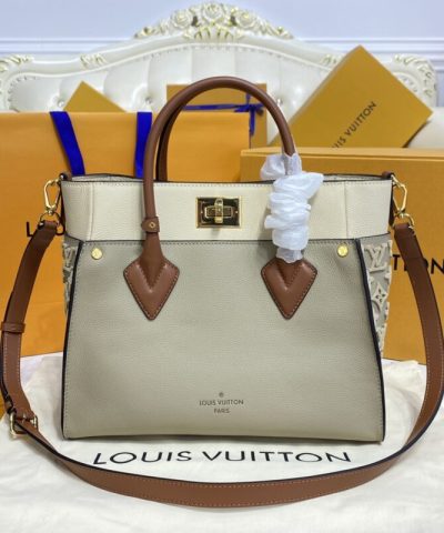 Replica Louis Vuitton On My Side Beige - affordable luxury replica bag