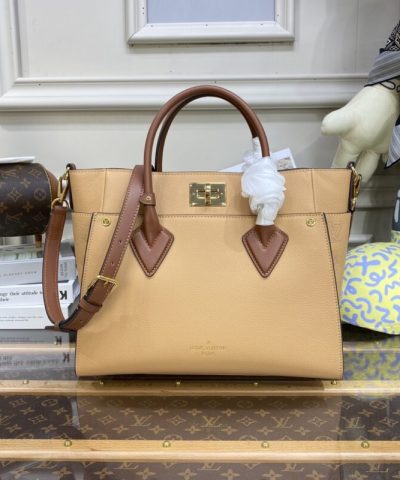 Replica Louis Vuitton On My Side Apricot - 1:1 premium replica handbag