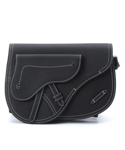 Replica Dior Saddle Shoulder Bag Black - affordable luxury replica bag