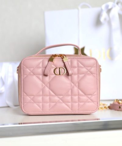 Replica Dior Caro Box Bag Pink