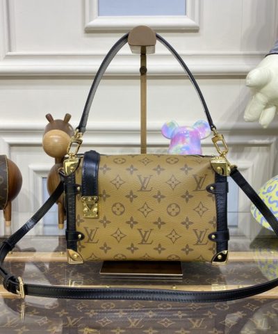 Replica Louis Vuitton Side Trunk Brown Canvas - elite factory replica handbag
