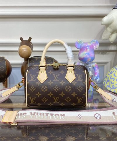 Replica Louis Vuitton Speedy Bandouliere 20 Brown - top-grade luxury bag dupe