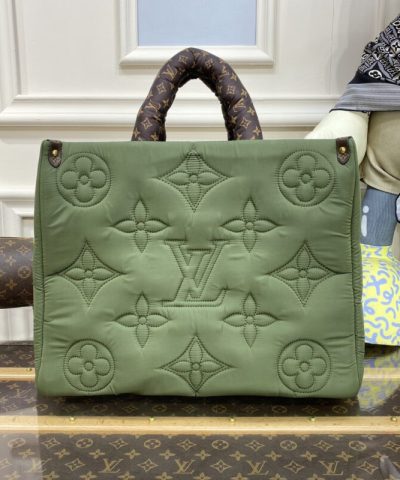 Replica LV Onthego Green Soft - high-quality designer bag dupe