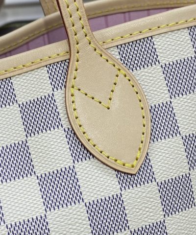 Replica Louis Vuitton Neverfull MM White Grid