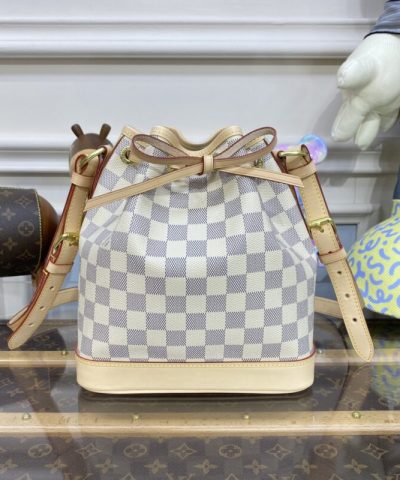 Replica Louis Vuitton Noe Bucket White Grid
