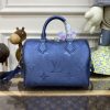 Replica Louis Vuitton Speedy Bandouliere 25 Dark Blue - high-end replica designer purse