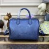 Replica Louis Vuitton Speedy Bandouliere 25 Dark Blue - top-grade luxury bag dupe