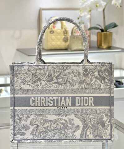 Replica Dior Tote Book Tiger Grey