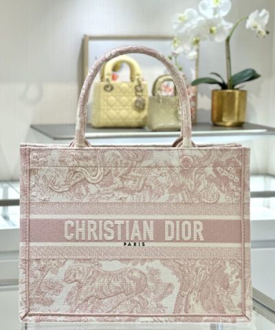 Replica Dior Tote Book Pink Tiger - designer handbag clone