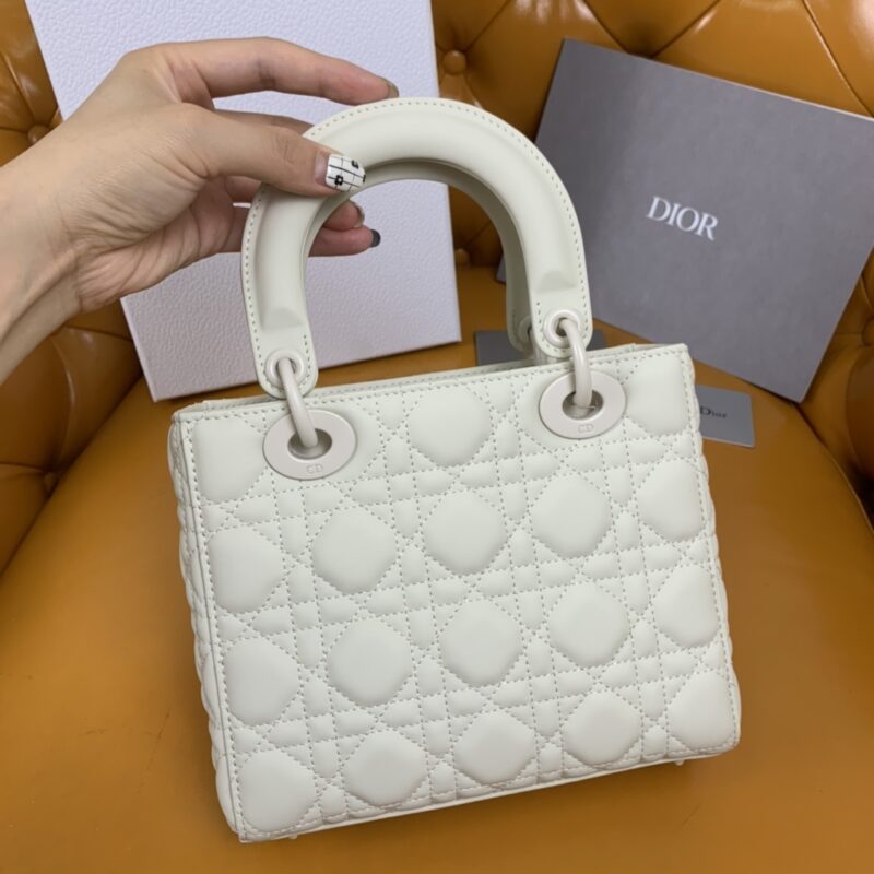 Replica Lady Dior Matte White Abc - high-quality designer bag dupe