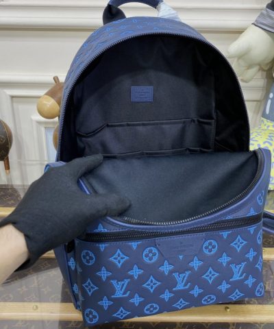 Replica Louis Vuitton Discovery Backpack Light Blue - elite factory replica handbag