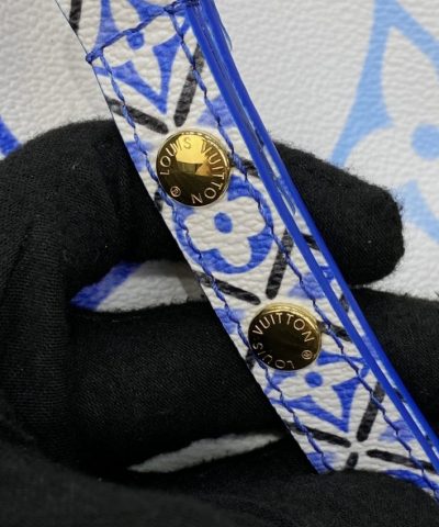 Replica Louis Vuitton Neonoe Bb White – Blue - 1:1 premium replica handbag