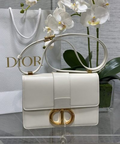 Replica Dior 30 Montaigne White - 1:1 premium replica handbag