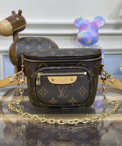 Replica Louis Vuitton Bumbag Mini Brown - 1:1 premium replica handbag