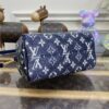 Replica Louis Vuitton Speedy Bandouliere Blue Denim