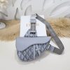 Replica Dior Saddle Bag Diamong Grey - designer handbag clone