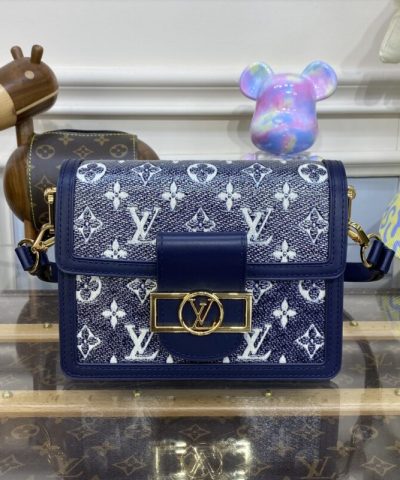 Replica Louis Vuitton Dauphine Mini Blue - affordable luxury replica bag