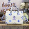 Replica Louis Vuitton Speedy Bandouliere 25 Blue