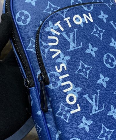 Replica Louis Vuitton Avenue Slingbag Blue - elite factory replica handbag