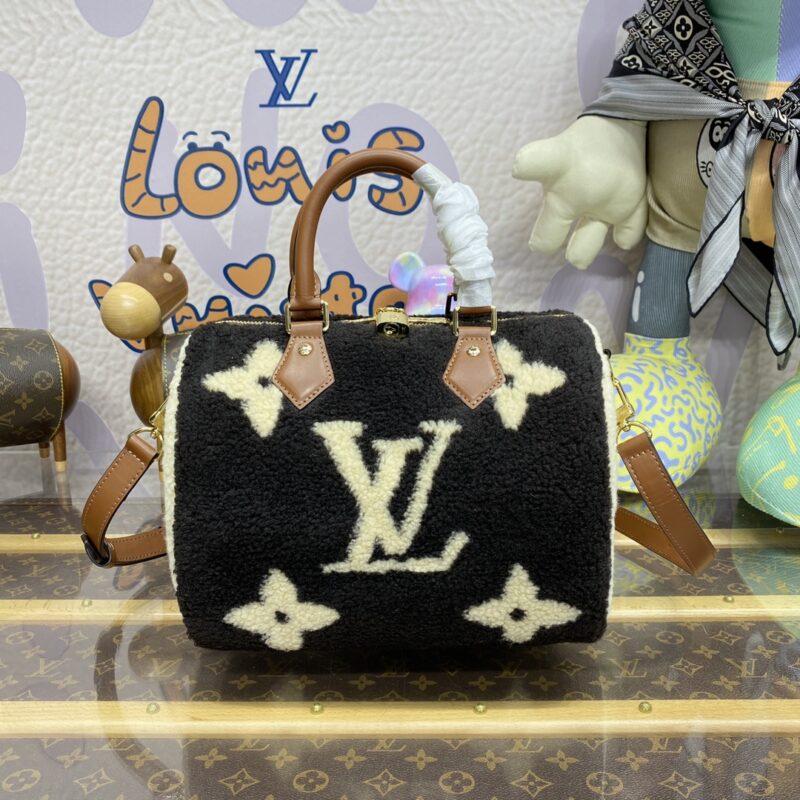 Replica Louis Vuitton Speedy Bandouliere 25 Wool - 1:1 premium replica handbag