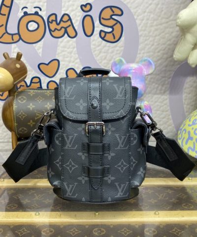 Replica Louis Vuitton Nano Christopher Backpack Black