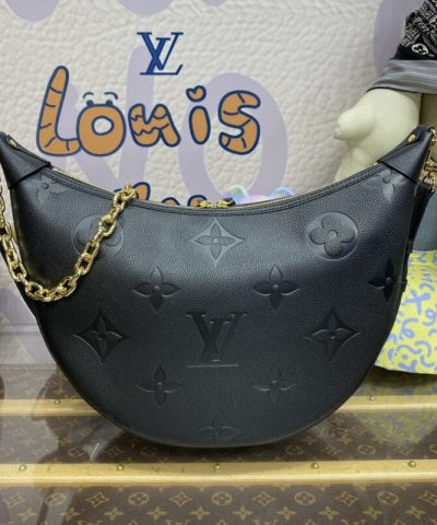Replica Louis Vuitton Loop Hobo Black - premium superclone handbag