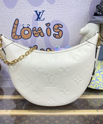 Replica Louis Vuitton Loop Hobo White - high-end replica designer purse