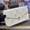 Replica Louis Vuitton Félicie Pochette White Pink - high-end replica designer purse