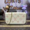 Replica Louis Vuitton Félicie Pochette White Pink - 1:1 premium replica handbag