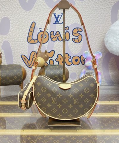 Replica Louis Vuitton Croissant Brown - affordable luxury replica bag