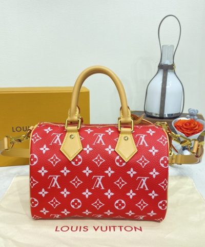 Replica Louis Vuitton Speedy P9 Bandouliere 25 Red - 1:1 premium replica handbag