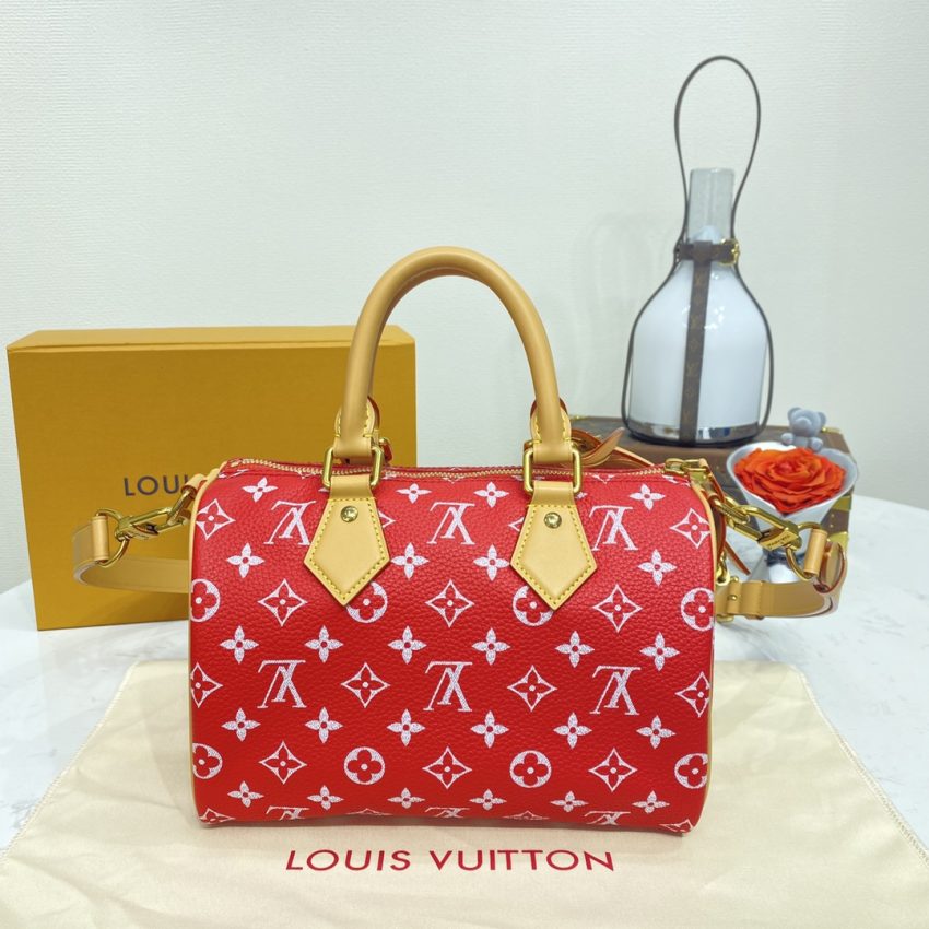 Replica Louis Vuitton Speedy P9 Bandouliere 25 Red - 1:1 premium replica handbag